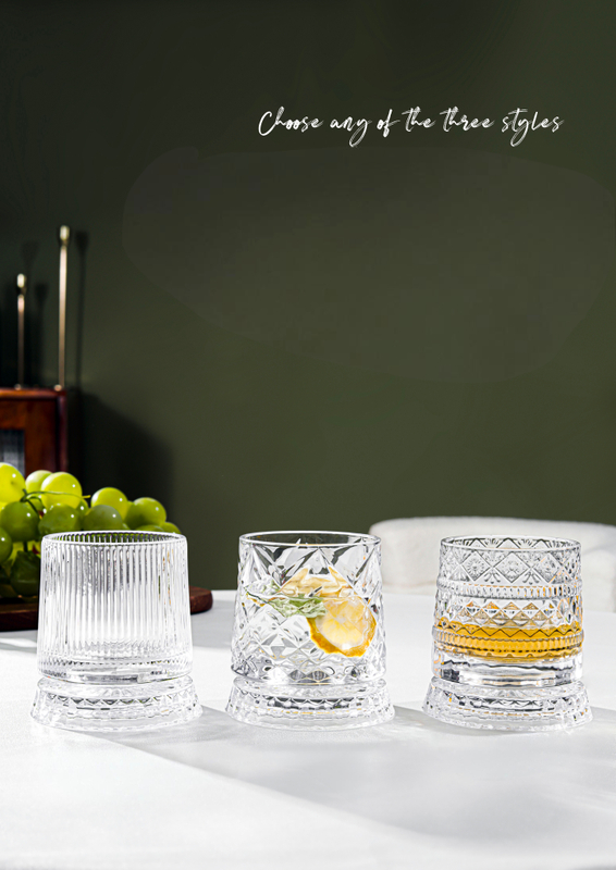  Unique crystal clear whiskey Glasses