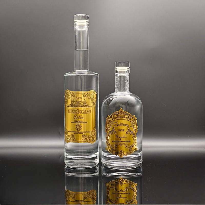 Custom Vodka Glass Bottles with Premium Decoration