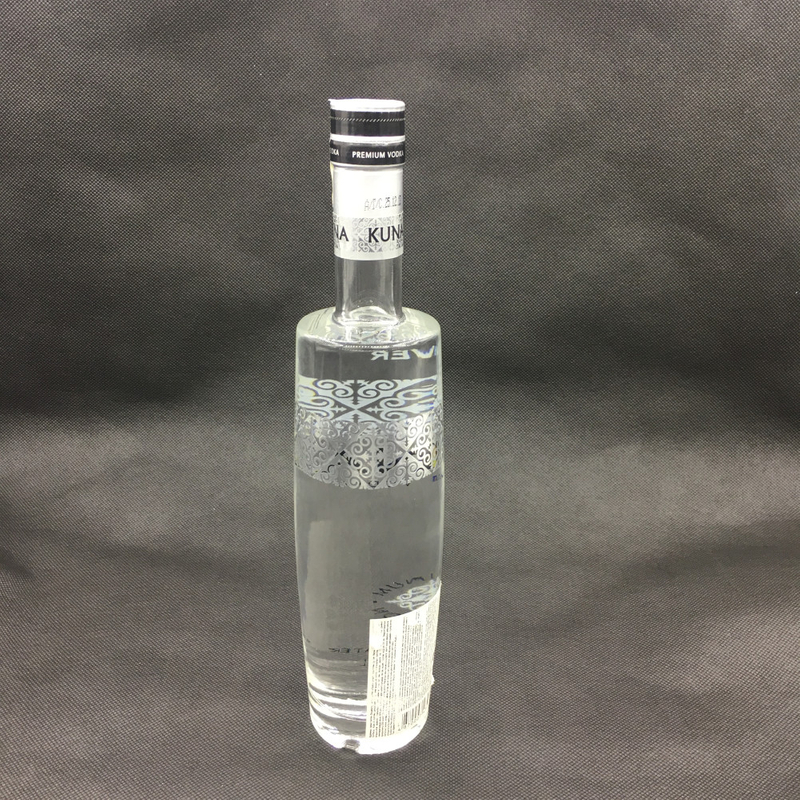 500ml 700ml Custom Gold Stamping Vodka Bottles with Decorative Finishes