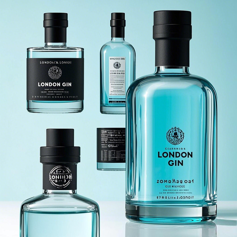 Rum glass bottle at dinner