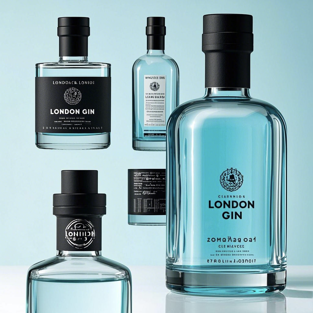 Rum glass bottle at dinner