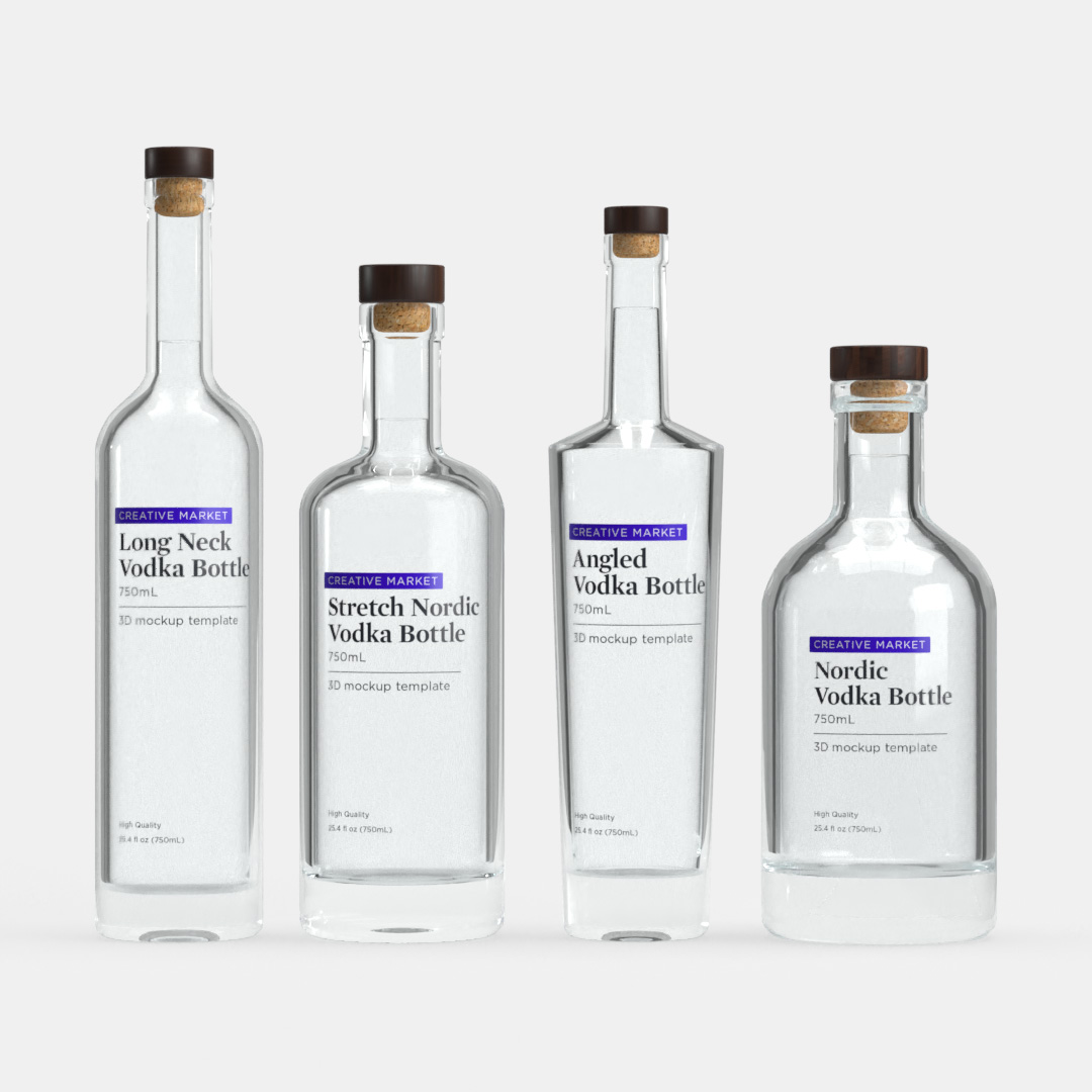 Vodka bottle sizes 750ml 1L 500ml wholesale