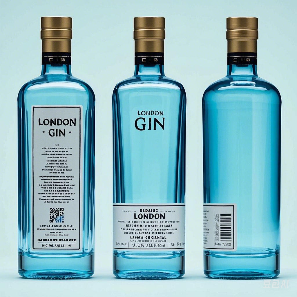 Rum glass bottle at dinner