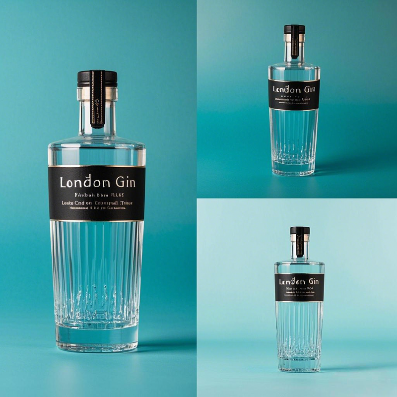 Rum glass bottle at dinner