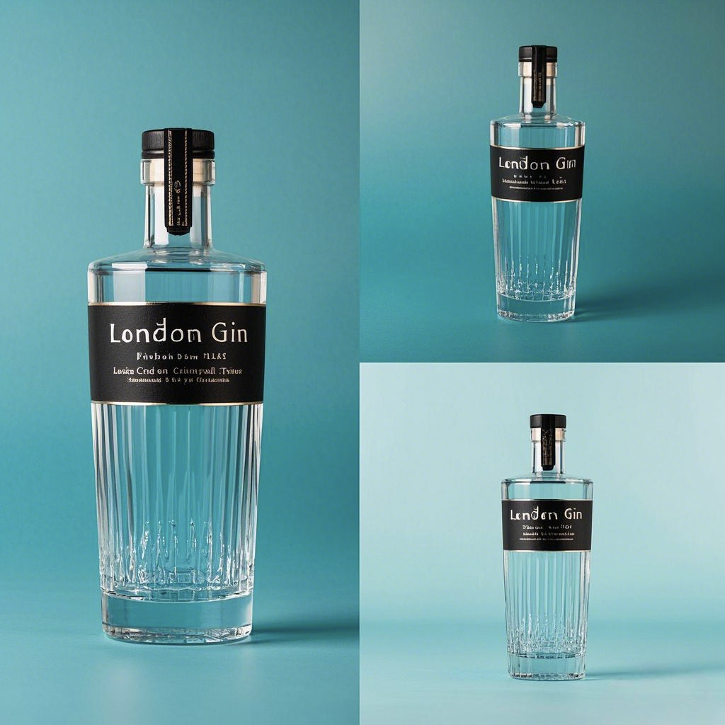 Rum glass bottle at dinner