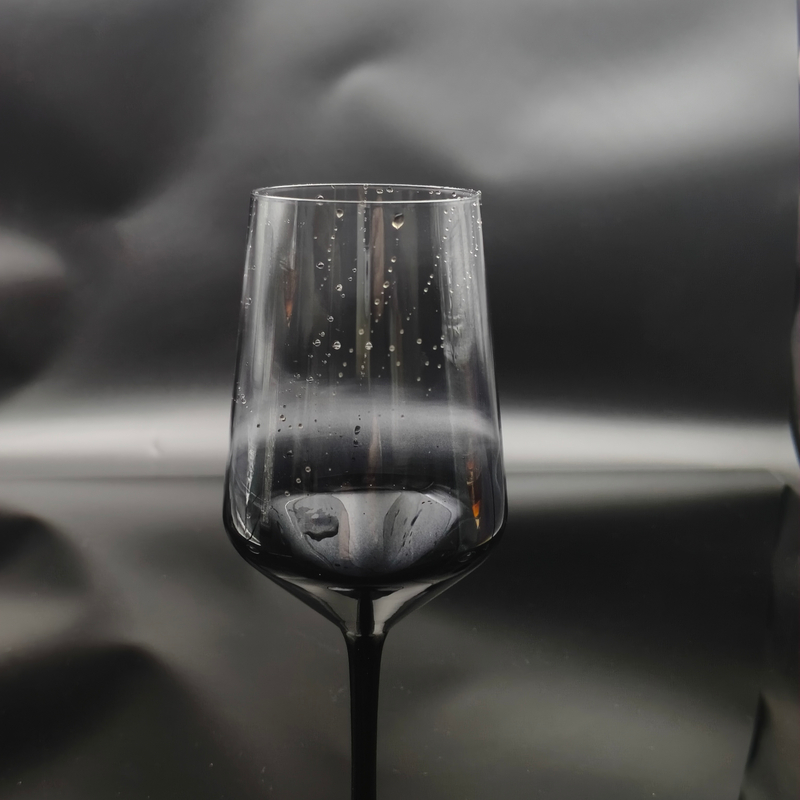 420ml Premium Black Ombre Wine Glass - Custom Color Spraying Crystal Stemware