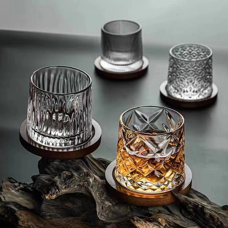 Extra Flint Rotating whiskey Glasses
