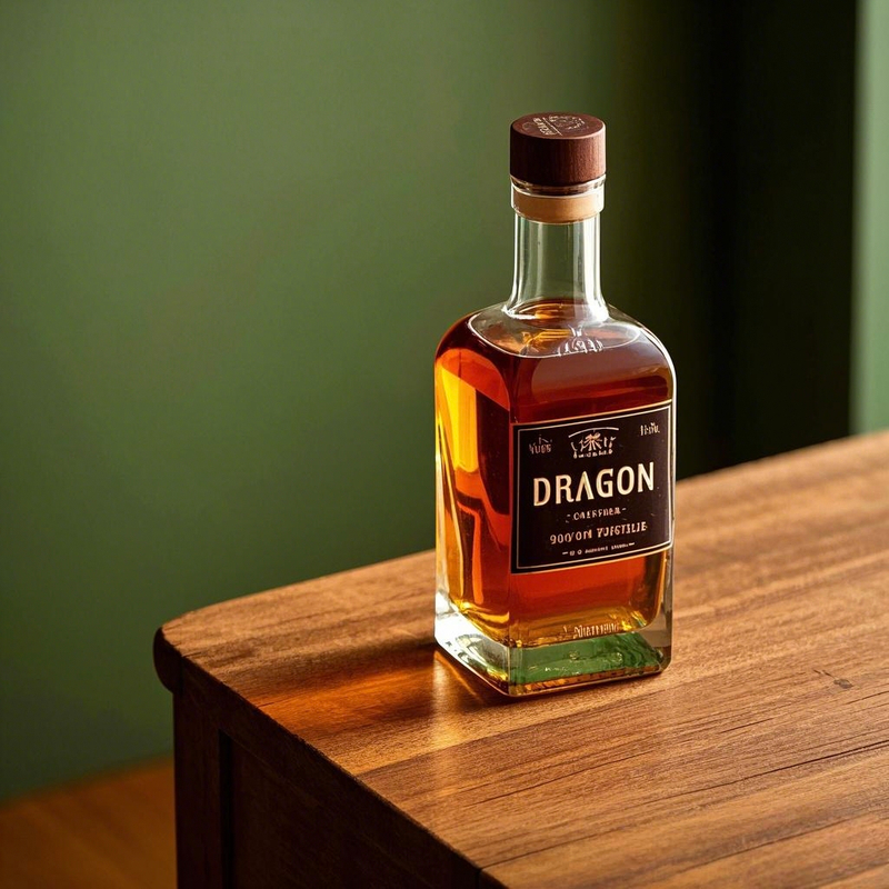  Modern Custom Labels Embossing Design Glass Tequila Bottles 